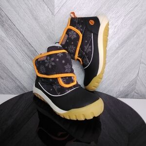 UOVO' Kids Winter Ankle Snow,Rain,Play Boots Unisex  Sz: 32(EU)-US 1) Black/Orag